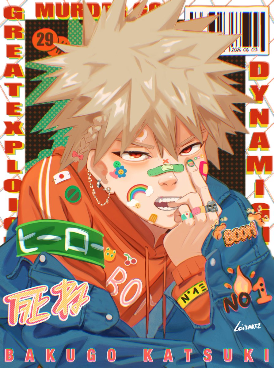 loisartz_'s tweet photo. BAKUGO Katsuki - Magazine Cover • Year 2000 Theme #bakugou #bakugoukatsuki #katsuki #mha #bnha https://t.co/60oDN3J5tM