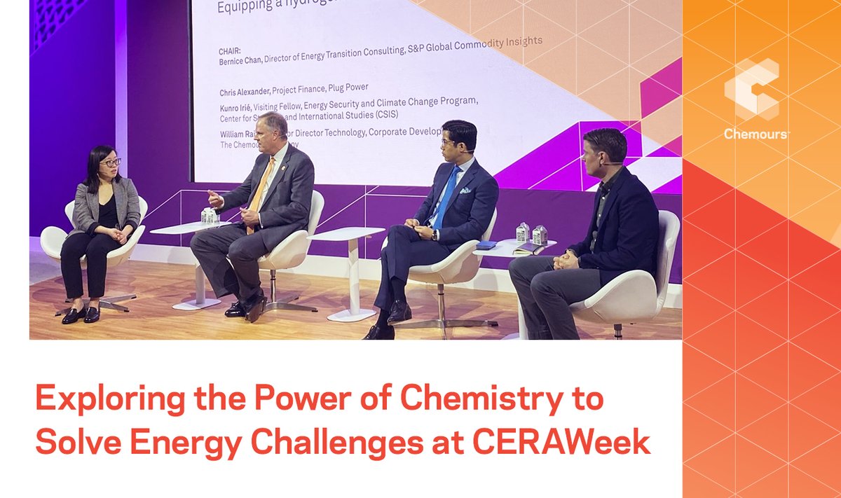 From #hydrogen to #datacenters, chemistry is essential to solving some of the biggest energy challenges. During @CERAWeek, our team was on the ground sharing our unique perspective on how our solutions support the energy transition: bit.ly/4af9qQ2
