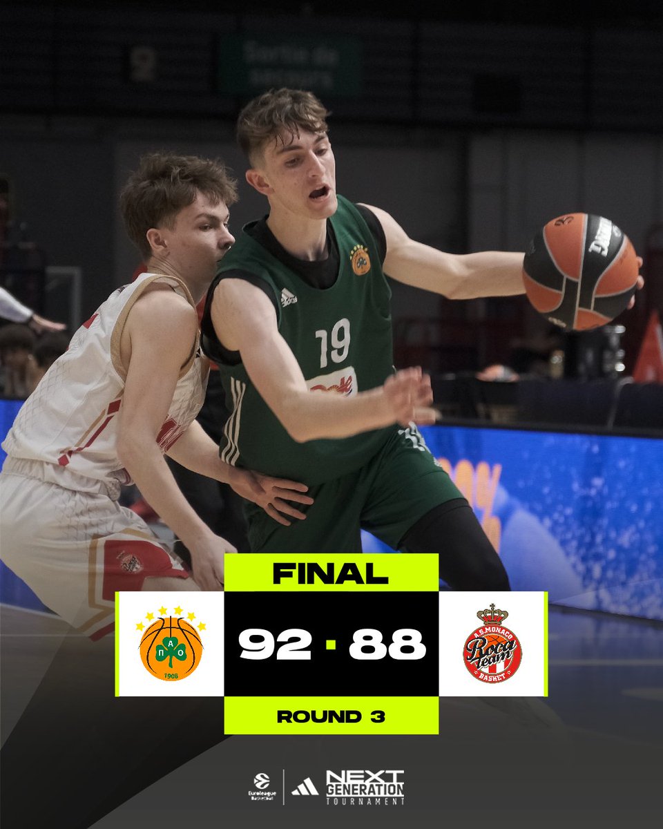 Victory secured on their final game of Day 2 at the #AdidasNGT, @paobcgr U18s get it DONE!