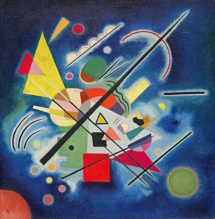 Wassily Kandinsky - Cuadro azul, 1924
Óleo sobre lienzo, 50,7 x 49,5 cm.
Museo Solomon R. Guggenheim, Nueva York