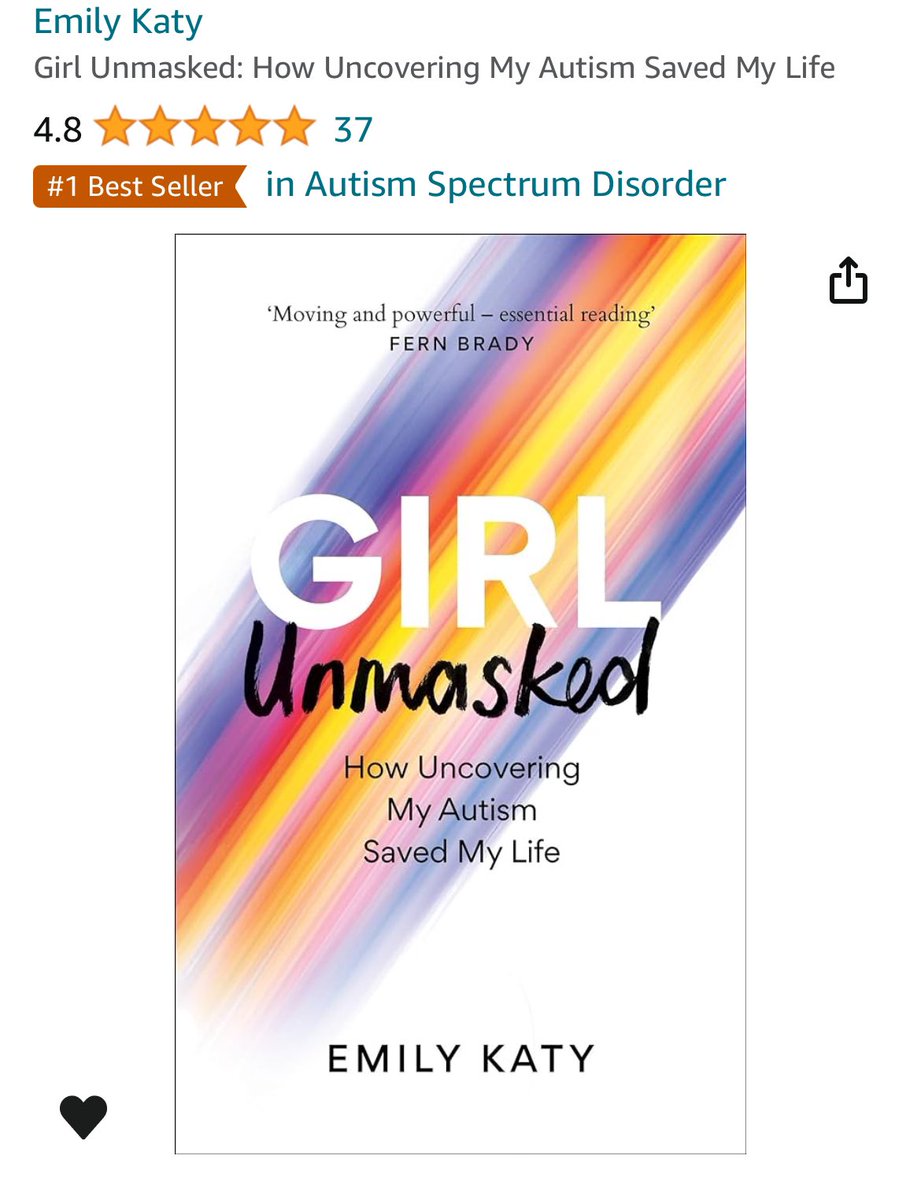 #girlunmasked @ItsEmilyKaty what can I say devoured this book in 3 days a book I wish I had had when diagnosed and so relatable will definitely be recommending this book to all my #ActuallyAutistic tribes and also #theadvocacycommunity