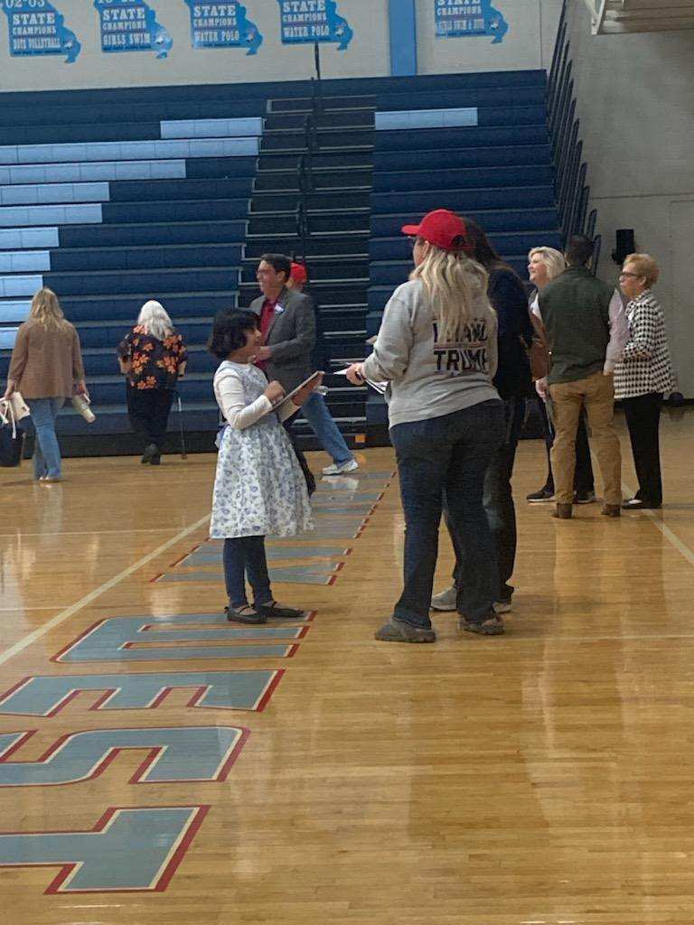 Our daughter Myra is my hardest working volunteer!
It was an honor to continue supporting President @realDonaldTrump at the Second congressional caucus in Ballwin this morning.