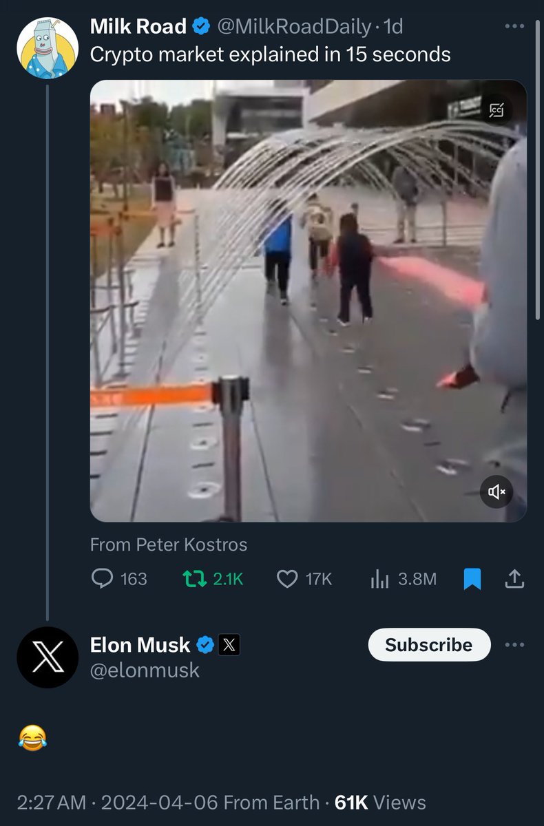 Milk Road 🤝 Elon Musk