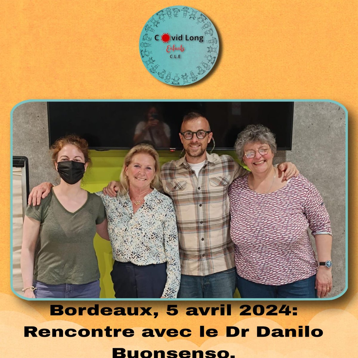 week-end riche en échanges et en rencontres pour la team Covid Long Enfants.
Rencontre avec Laetitia  Soutien Covid Long Gironde, réunion avec Dr Buonsenso et Dr Gougeon, notre conseil scientifique.
 Merci à tous.
#SoutienCovidLongGironde 
#Surf4children