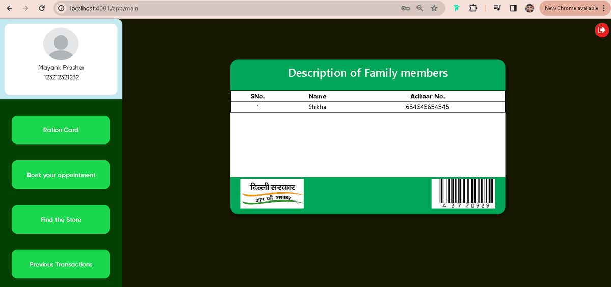 PrasherCodes's tweet photo. Day 85 #100daysofcodechallenge : Making strides on EasyRation project! Implemented functionality to display member information on the Ration Card, pulling data dynamically from the database. Onward and upward! 💻🛒 #webdevelopment  #DatabaseIntegration https://t.co/R17JsMGZhL