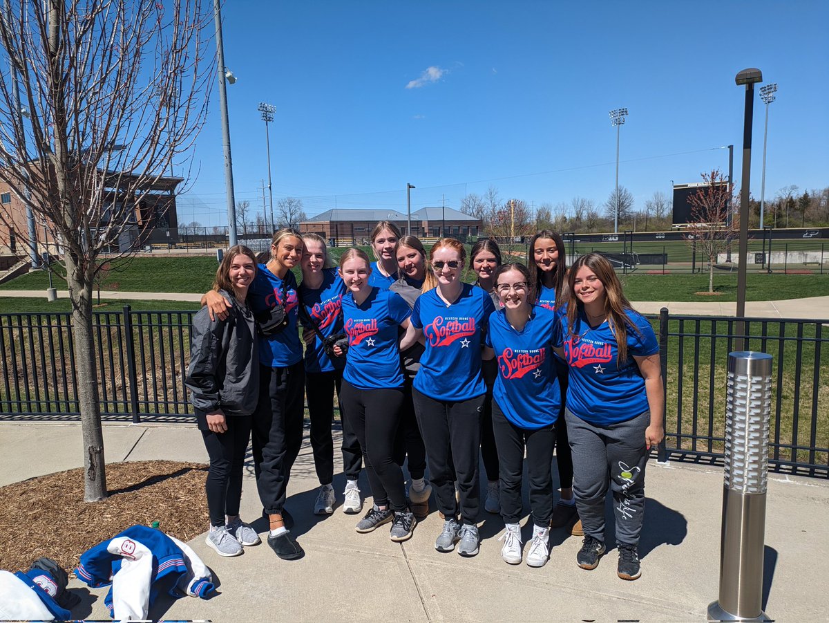 Western Boone softball had a fun day at Purdue's softball game! @WeBoAthletics