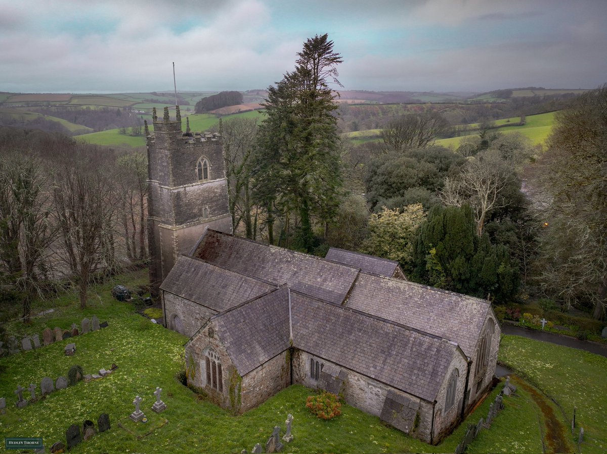 St Martin's Church, above the East Looe River in #Cornwall hedleythorne.com