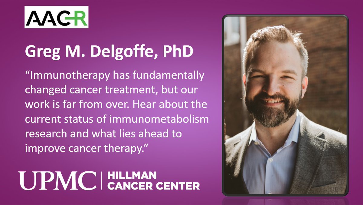 Looking to network & talk immunometabolism at #AACR24? Join Dr. Greg Delgoffe (@DelgoffeLab) for a Town Hall in Cancer Immunotherapy. Sunday Apr. 7 | 6-8pm PDT | Sapphire Ballroom | Hilton Bayfront @PittHealthSci @UPMCnews @UPMCPhysicianEd