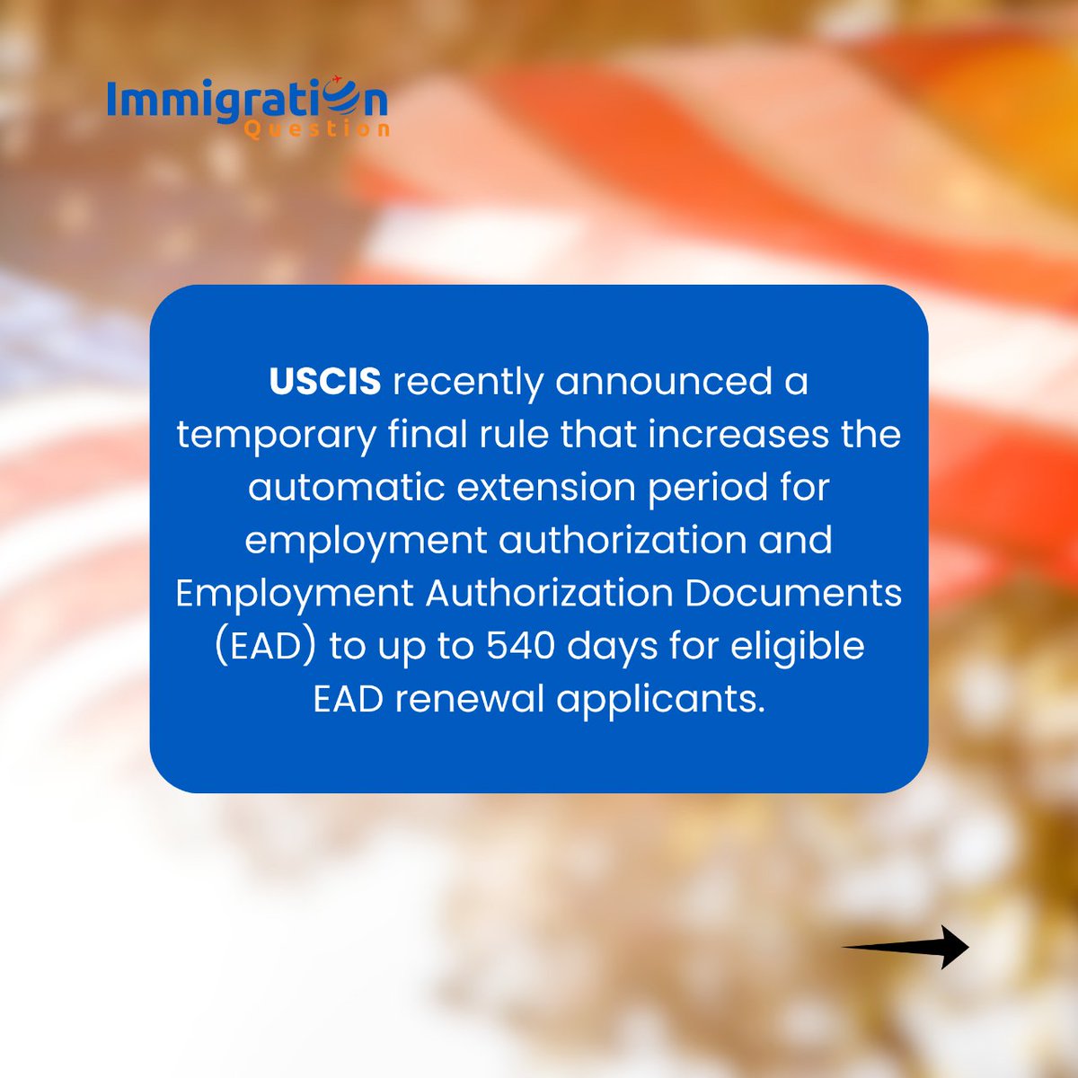 IMQuestionUSA's tweet image. Latest Immigration Update 📌
.
.
.
#uscis #uscisupdate #immigrationupdates #EADapplications #SaturdayMood