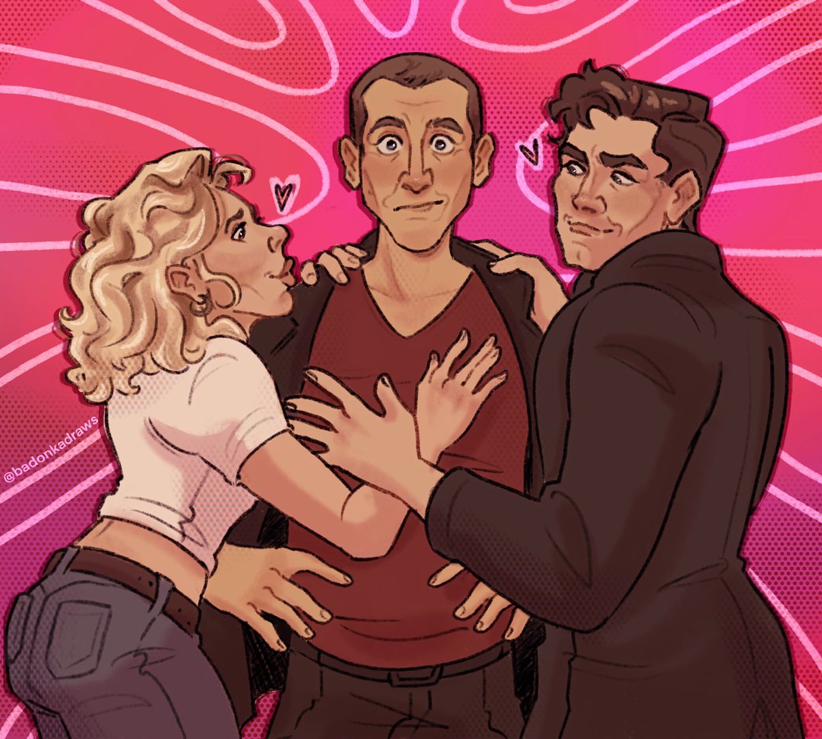 cross my heart(s) 💕 #ninejackrose #ninthdoctor #rosetyler #jackharkness #doctorwho