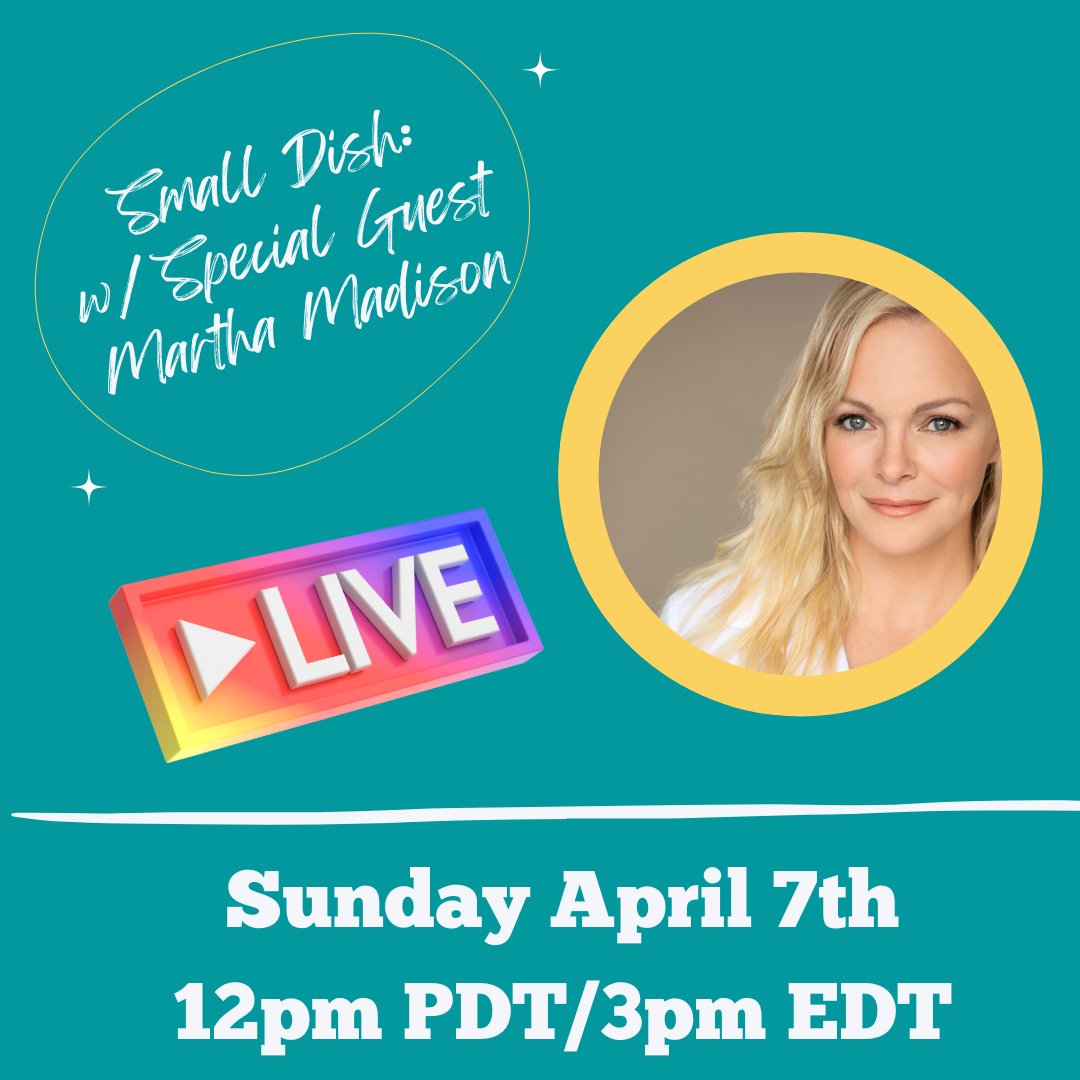 Tomorrow...... Join us on our Instagram for a LIVE chat with @Marth27 Sunday April 7th 12pm PDT/ 3pm EDT