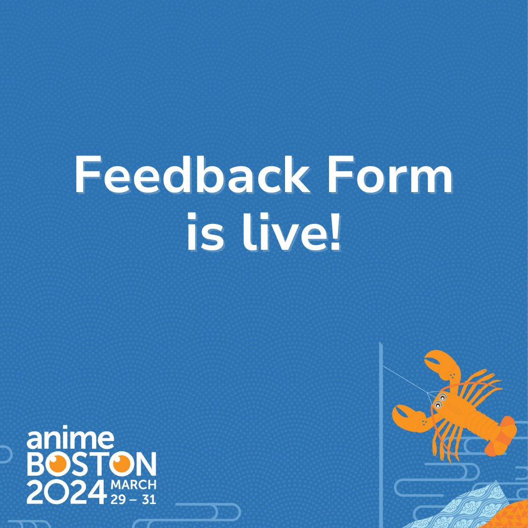 It was an unforgettable year, do you think so too? Take this chance to share your experience with us and help improve Anime Boston using our feedback form. This is also a chance to win Anime Boston 2025 Memberships! Follow the link to learn more: bit.ly/AB24FF