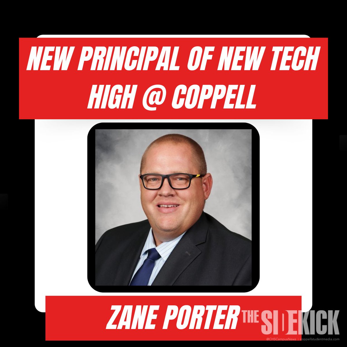 BREAKING: Zane Porter has been named the new principal of @NewTechCoppell. Porter has worked in @coppellisd for nine years, including teaching English at NTH@C prior to becoming an assistant principal at @CoppellHigh in 2020. Porter was promoted to CHS associate principal in 2022