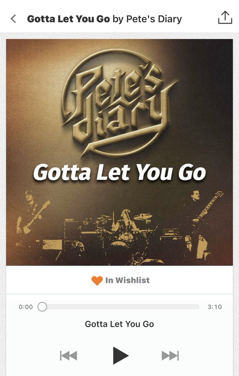 Stream our new single “Gotta Let You Go” now on… Spotify open.spotify.com/album/153BoUN3… YouTube Music music.youtube.com/playlist?list=… Amazon Music music.amazon.com/albums/B0CWTSV… Purchase & download on Bandcamp petesdiary.bandcamp.com/track/gotta-le… Apple Music… coming soon #EaracheDigital @petedank 🎸…