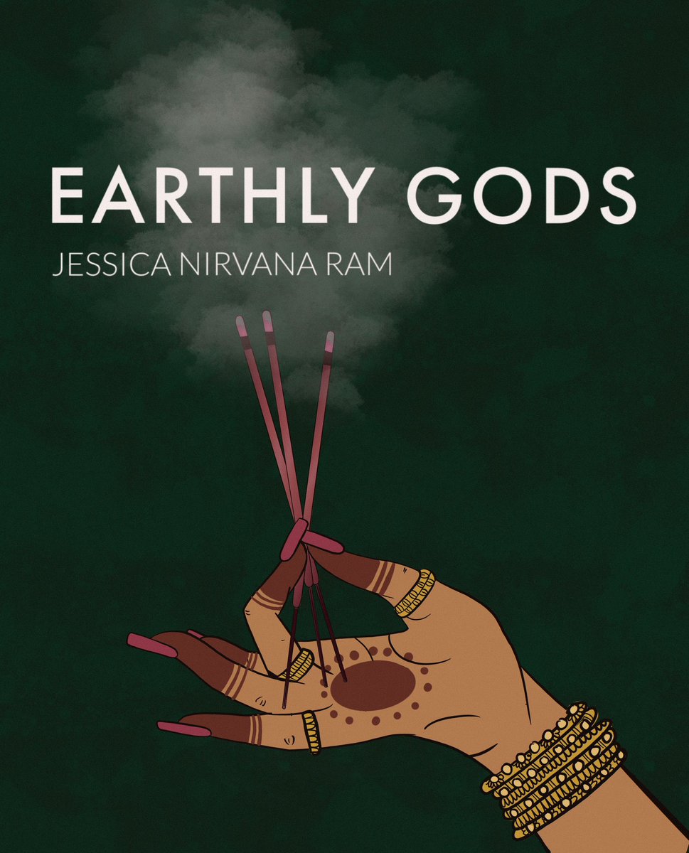 I can finally share with y’all the cover for my debut collection of poetry coming out with @VariantLit! Earthly Gods released in September and I can’t wait to get this book into y’all’s hands 🫶🏾