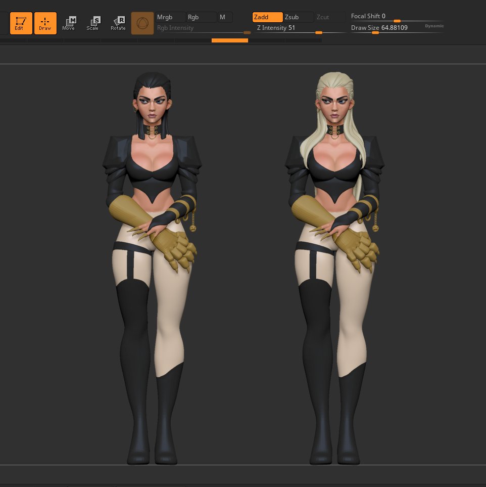 Hello everyone. I'm working on a new character in <a href="/maxonzbrush/">Maxon ZBrush</a>. As you can see I'm still defining it and I really need to check some proportions and see if some of the pieces work. Hope you like it and have a great weekend!