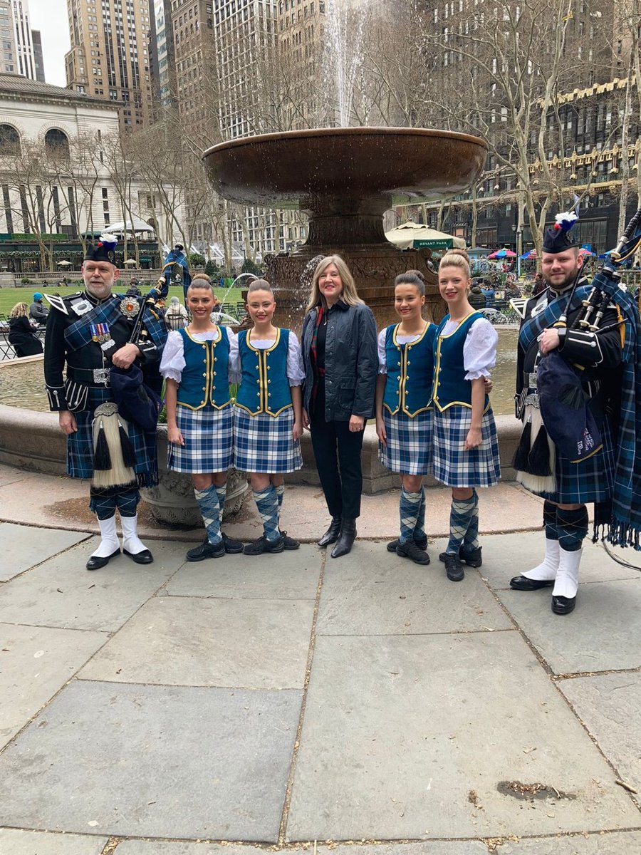 As part of key engagements in New York for Tartan Week 2024, I have been speaking on behalf of @scotparl and meeting people and organisations with MSP colleagues @EvelynTweedSNP @mgoldenmsp @michaeljmarra