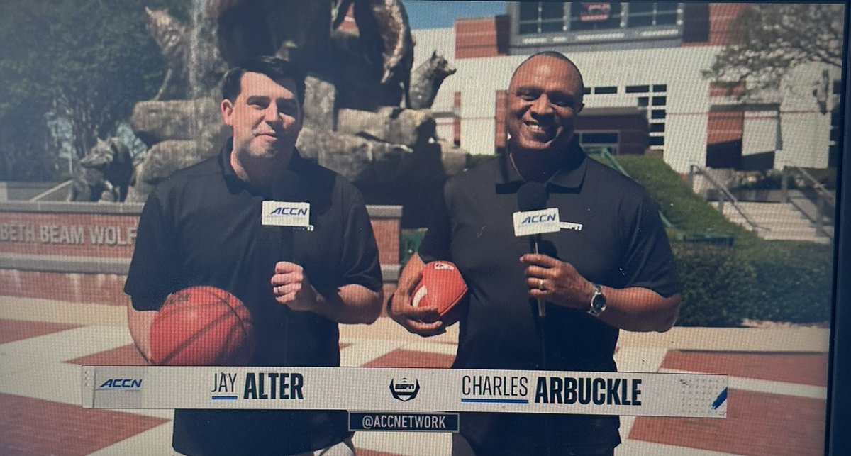 If you looking for some spring football turn to @theACC network for the @PackFootball spring game. Me and @jaltersports got you covered.