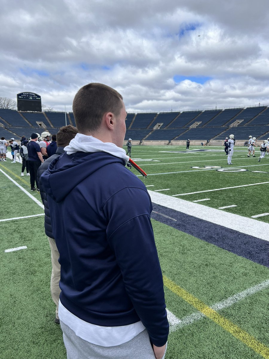 I had a great time during my visit to Yale University! Thank you to @Coach_Mill_ @CoachRenoYale @Bigstef72 @AlexKurtzYale for having me! @BelmontHillFB @CoachFucillo