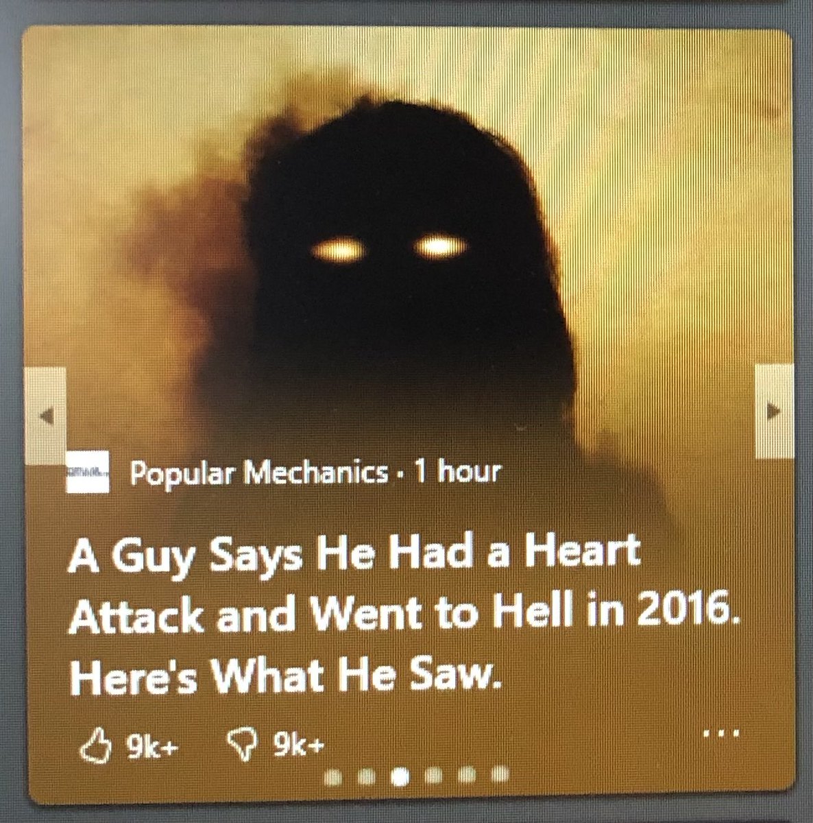 This is a specific kind of news that I’m only shown on the computers at work