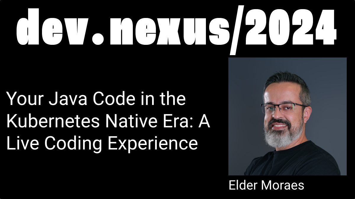 JUG Leader @elderjava will be conducting a Live Coding Session in his presentation: Your #Java Code in the Kubernetes Native Era: A Live Coding Experience. @devnexus 24'! Register today #Atl USA