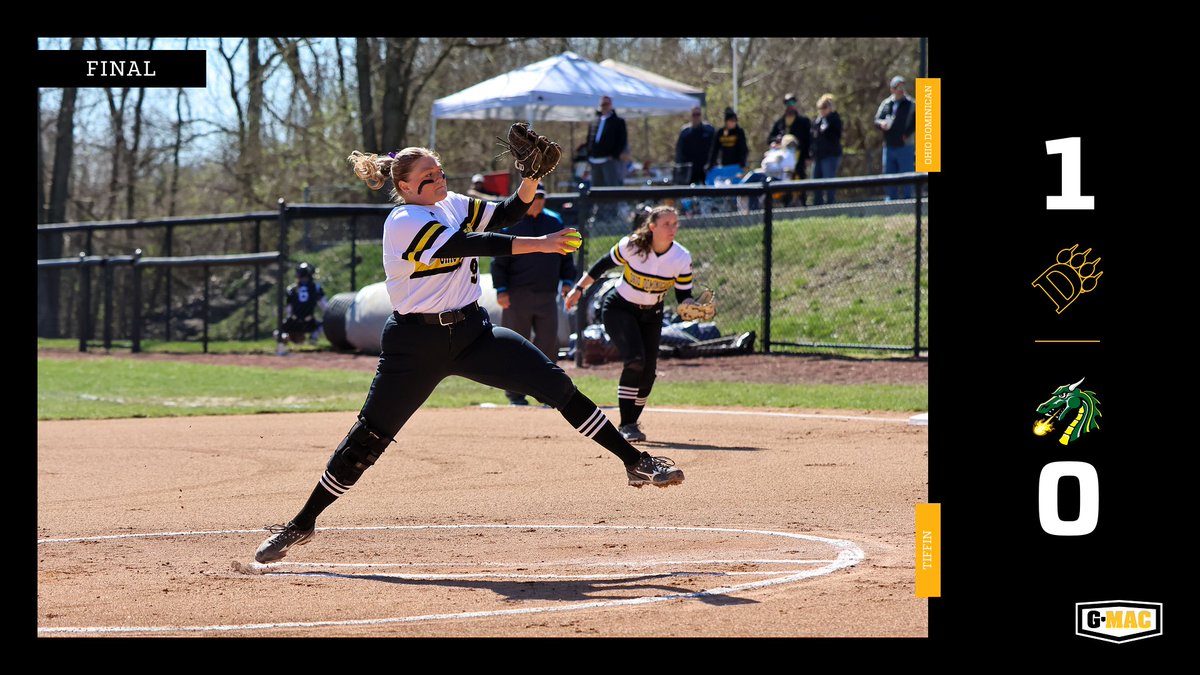 SB I Final from game one! @ODU_Softball secured their fourth shutout of the year, defeating Tiffin 1-0! Game two will start momentarily! #ClawsOut