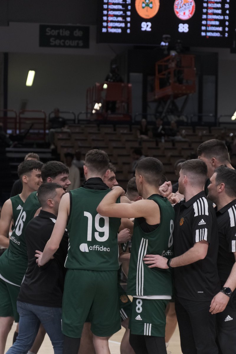 On the Final Day of #AdidasNGT Paris, we will have a Greek Derby 👀 🔥 

The U18s of @paobcgr and @Olympiacos_BC meet 🤝