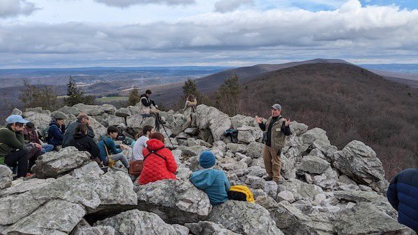 Society of Environmental Journalists (SEJ) (@sejorg) on Twitter photo #SEJStudentNewsroom: Leaving the city behind, journalists at #SEJ2024 headed to <a href="/Hawk_Mountain/">Hawk Mountain</a> to see migratory raptors. Find out how the sanctuary tour, led by <a href="/birdingbeardsmn/">The Birding Beardsman</a>, brought them face-to-beak with a black vulture. Coverage: <a href="/DESchoenherr/">Daniel Schoenherr</a>. sej.org/publications/s… #SEJStudentNewsroom: Leaving the city behind, journalists at #SEJ2024 headed to <a href="/Hawk_Mountain/">Hawk Mountain</a> to see migratory raptors. Find out how the sanctuary tour, led by <a href="/birdingbeardsmn/">The Birding Beardsman</a>, brought them face-to-beak with a black vulture. Coverage: <a href="/DESchoenherr/">Daniel Schoenherr</a>. sej.org/publications/s…