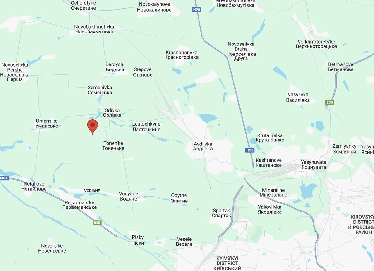 Ukrainian forces hit and destroyed a tank and armoured vehicle of Russian forces north west of Tonen'ke.