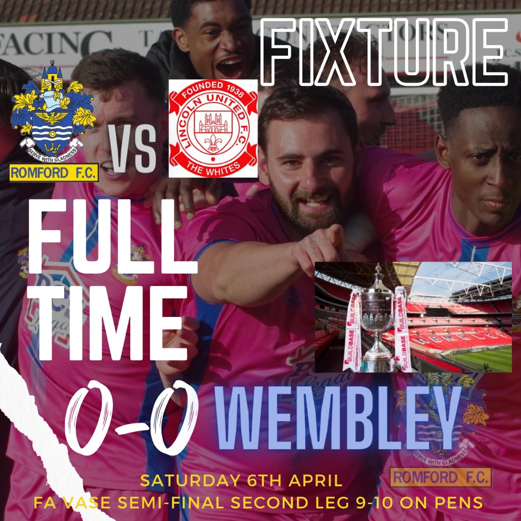 We are the famous the Romford borough and we are going to Wembley, Wembley Wembley !!! COME ON THE BOROUGH 🔵🟡 SEE YOU ALL AT WEMBLEY 🔵🟡