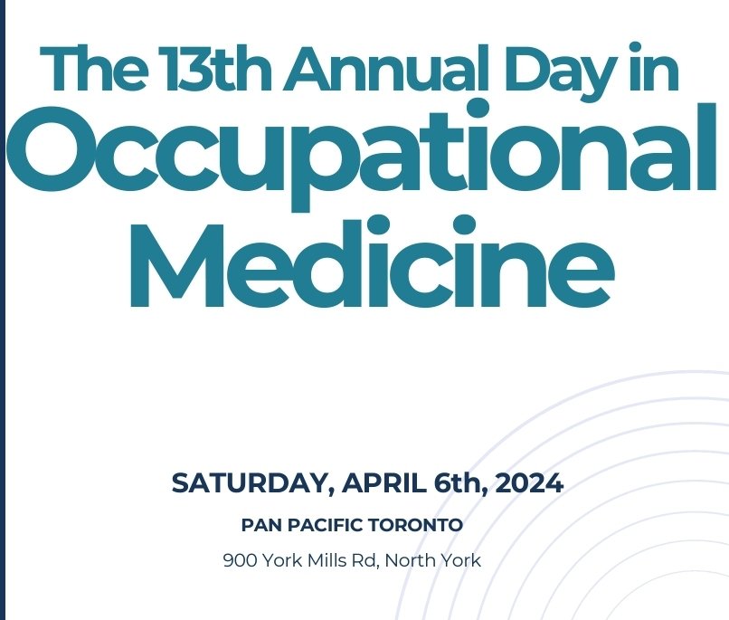 Great line-up of speakers @OntariosDoctors day on #OccupationalMedicine topics including: #disabilitymanagement, #aviationmed #travelmed #psychiatricdiagnoses & #substanceusedisorders and #returntowork. @WSIB @OOHNA1 @OHCOWclinics