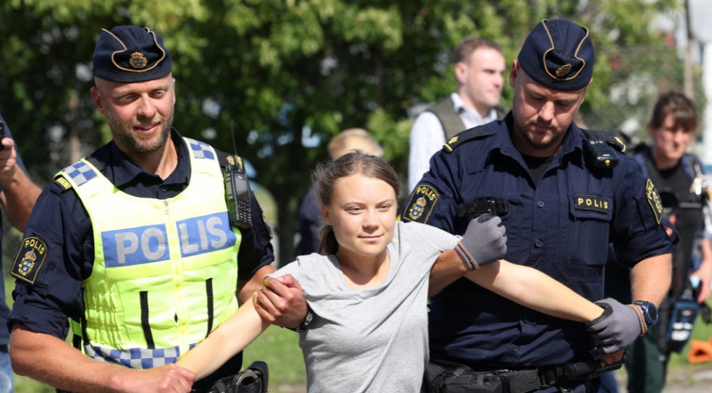 Climate activist Greta Thunberg detained twice at Dutch protest aje.io/ikohlc