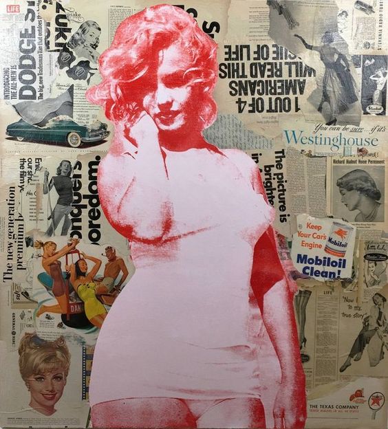 Dane Shue, #collage #painting on #wood #art