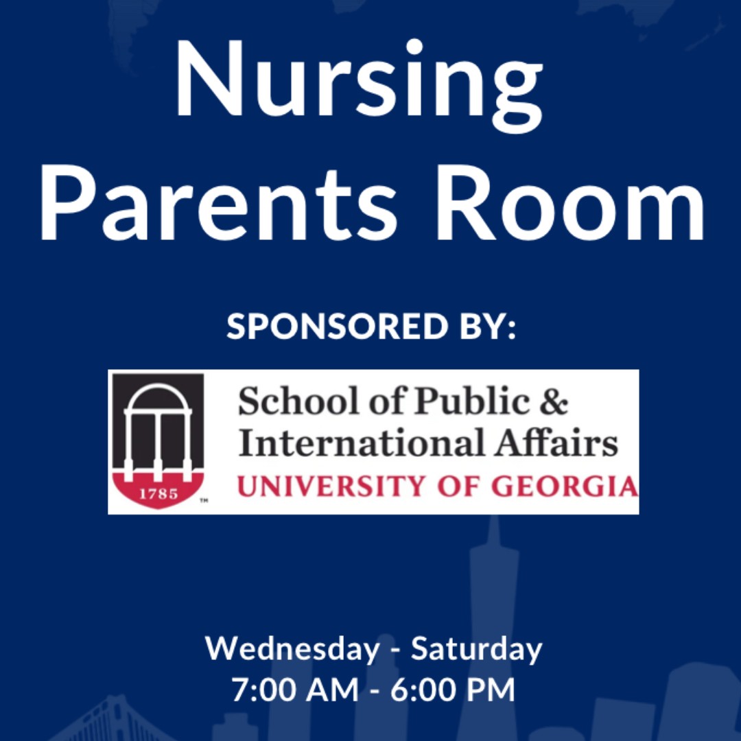 A special thanks to the @UGA_SPIA for sponsoring our Nursing Parents room. #ISA2024