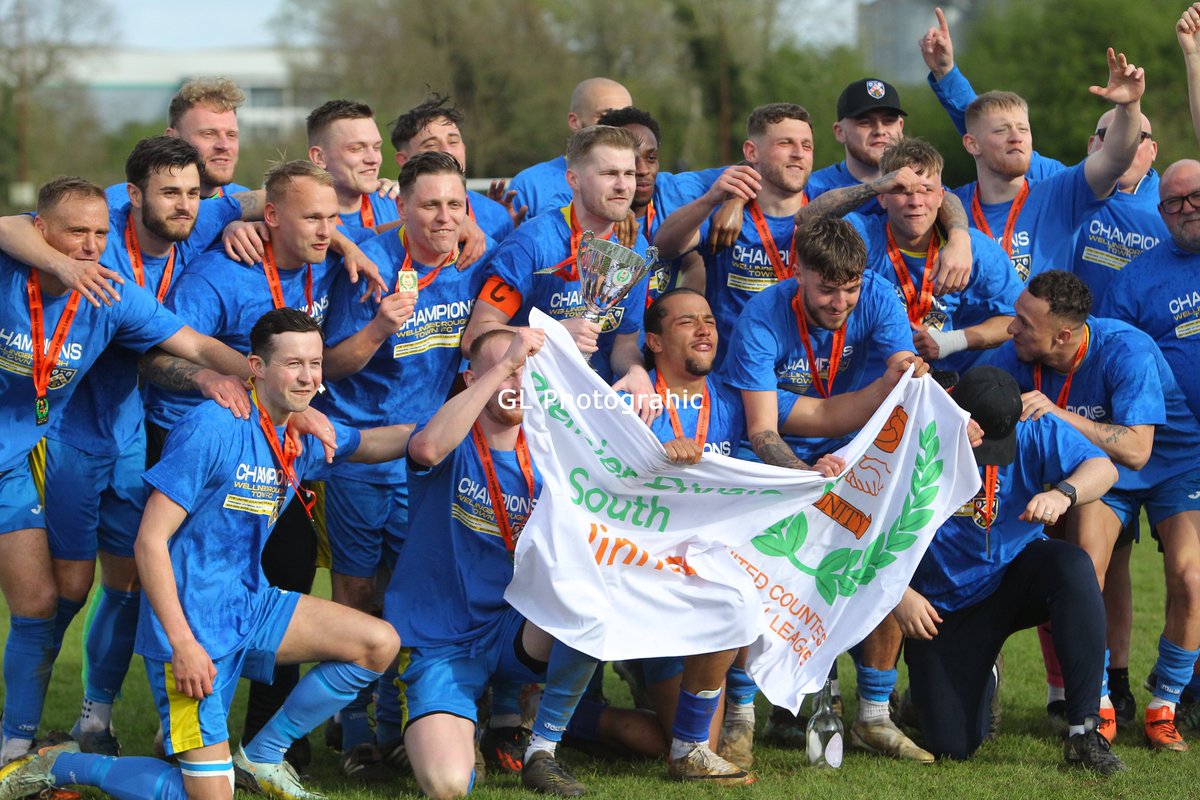 Welllingborough Town Celebrate as they end their long wait for Silverware