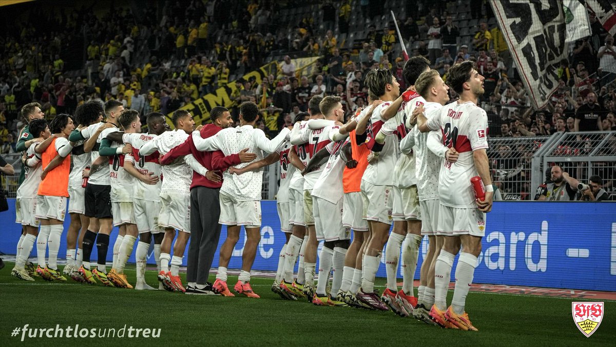 VfB's tweet image. ZUSAMMEN!!! ⚪️🔴

#VfB | #BVBVfB 0:1