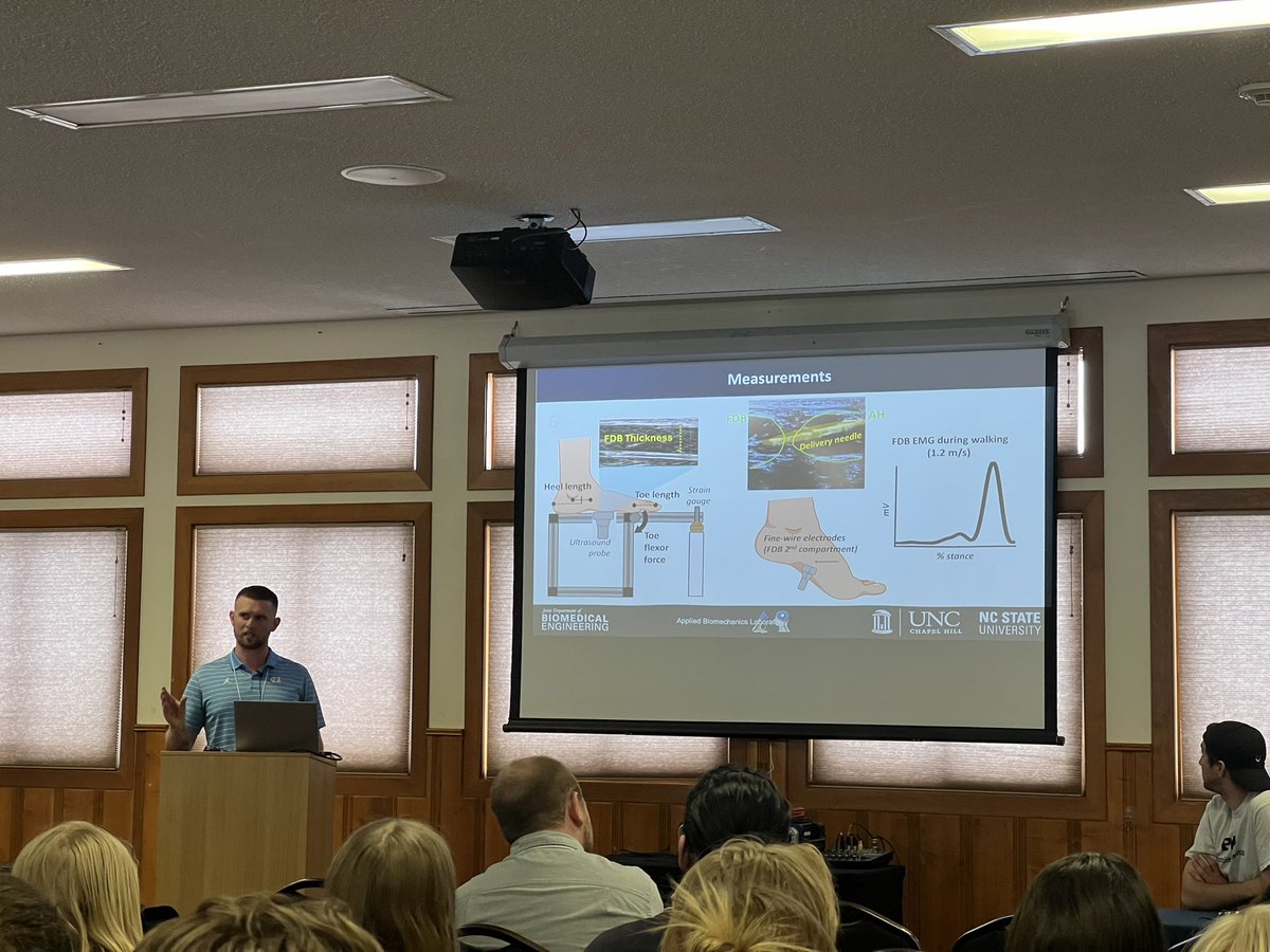 East coasters making our way to the Rocky Mountains. @aubreygray98 and @RossSmthBiomech did great presenting their work at #RMASB! Cool new findings on foot/ankle biomechanics. Next stop - @AmSocBiomech Madison. @jointbme @CLEAR_NCSU_UNC