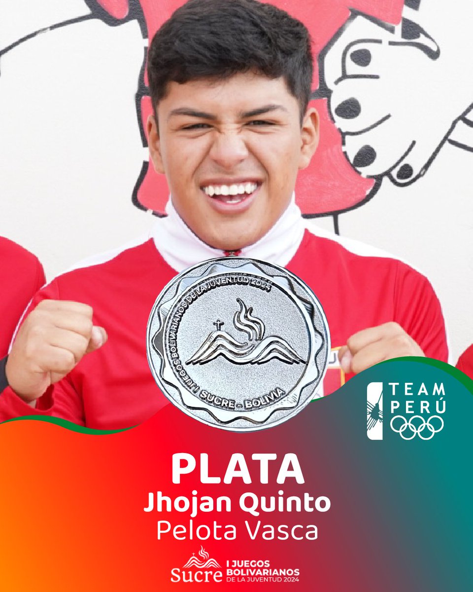 Jhojan Quinto se queda con la medalla de 🥈PLATA en #PelotaVasca, modalidad Frontón 36 mts. mano masculino.