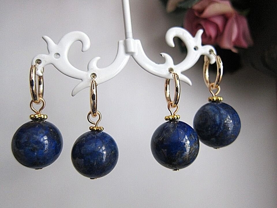 ebay.co.uk/itm/1432413373… Ladies Lapis Lazuli Earrings.