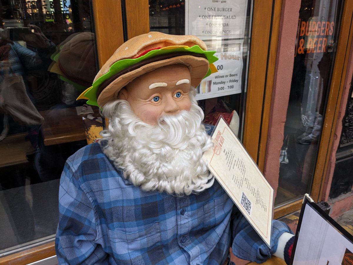 Troll with a hamburger hat, West 4th Street