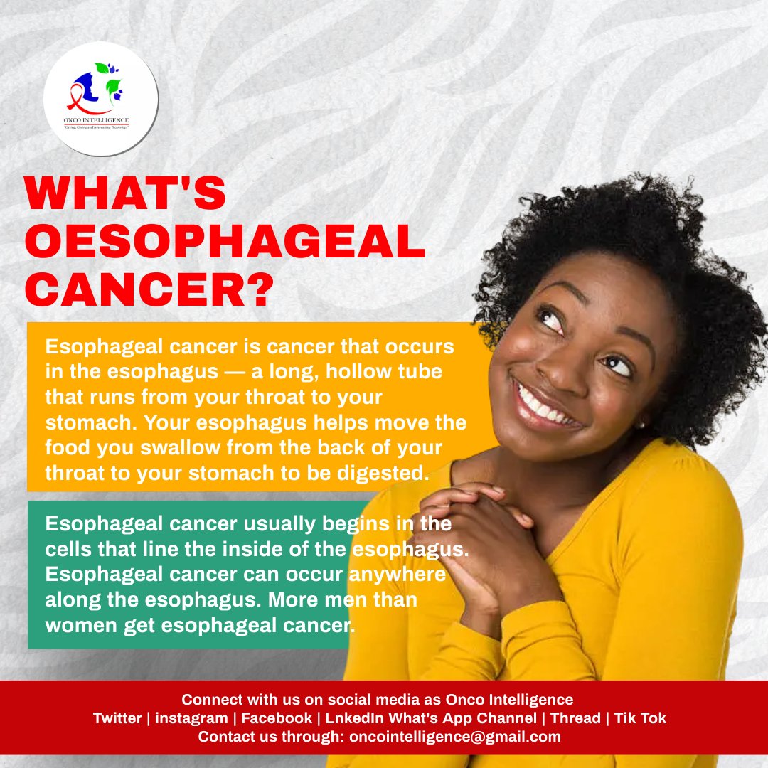 oncointelligenc's tweet image. Take action early 🔬♋
Cancer, when detected early is treatable ✅
#LetsBeatCancer #LetsGetTested

@OesophagealCF @oesophagealmast @TheOesophageal @TheOesophageal @aicommunitytz @afyaclue @AmericanCancer @AMLDAfrica @CDC_Cancer @CancerNetwrk @ChristinaMwaki2 @CDC_Cancer