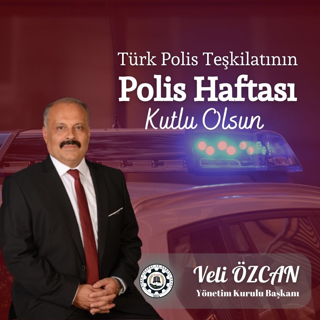 Güvenlik ve asayişi sağlamak için,gecesini gündüzüne katarak çalışan tüm polislerimizin polis haftası kutlu olsun Veli ÖZCAN Dinar Ticaret Ve Sanayi Odası Yönetim Kurulu Başkanı