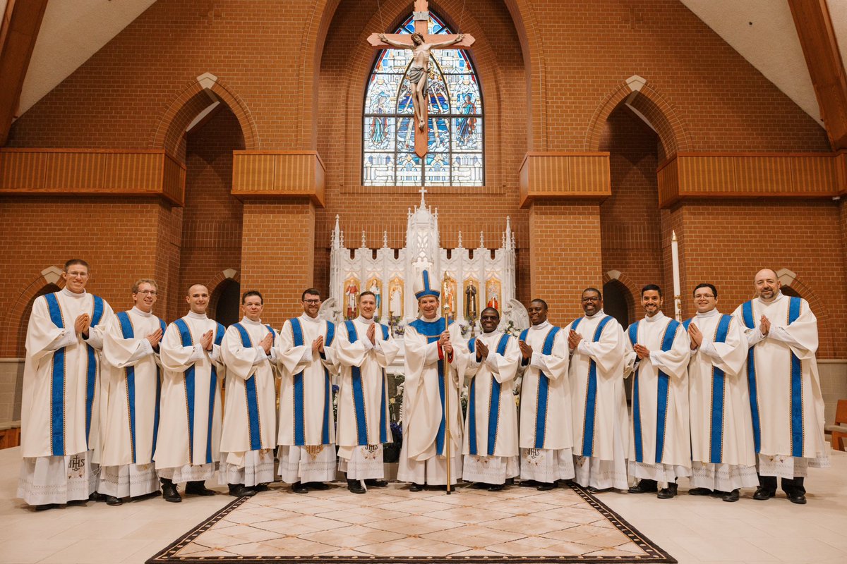 It was my privilege to ordain 12 seminarians to the transitional diaconate today! Please join me in congratulating and praying for these new deacons who, God willing, will be ordained to the priesthood next year.