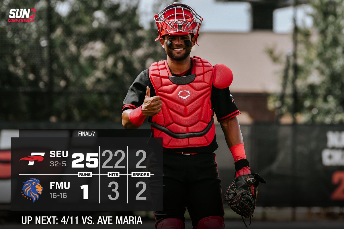 FINAL Smiles all around as the Fire secure their third Sun Conference series victory! Southeastern is back at home next weekend against Ave Maria University. #FuelTheFire