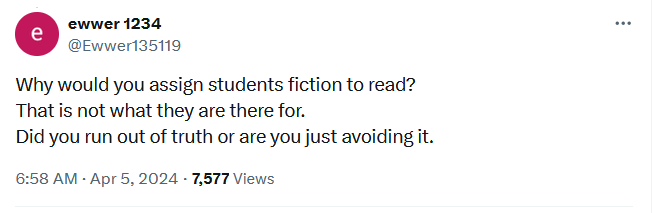 People who dismiss the value of fiction-reading baffle me. You’re discovering truths about being human, developing empathy and critical thinking, and you’re doing it while engaged in what is probably the most purely enjoyable thing anyone can do.