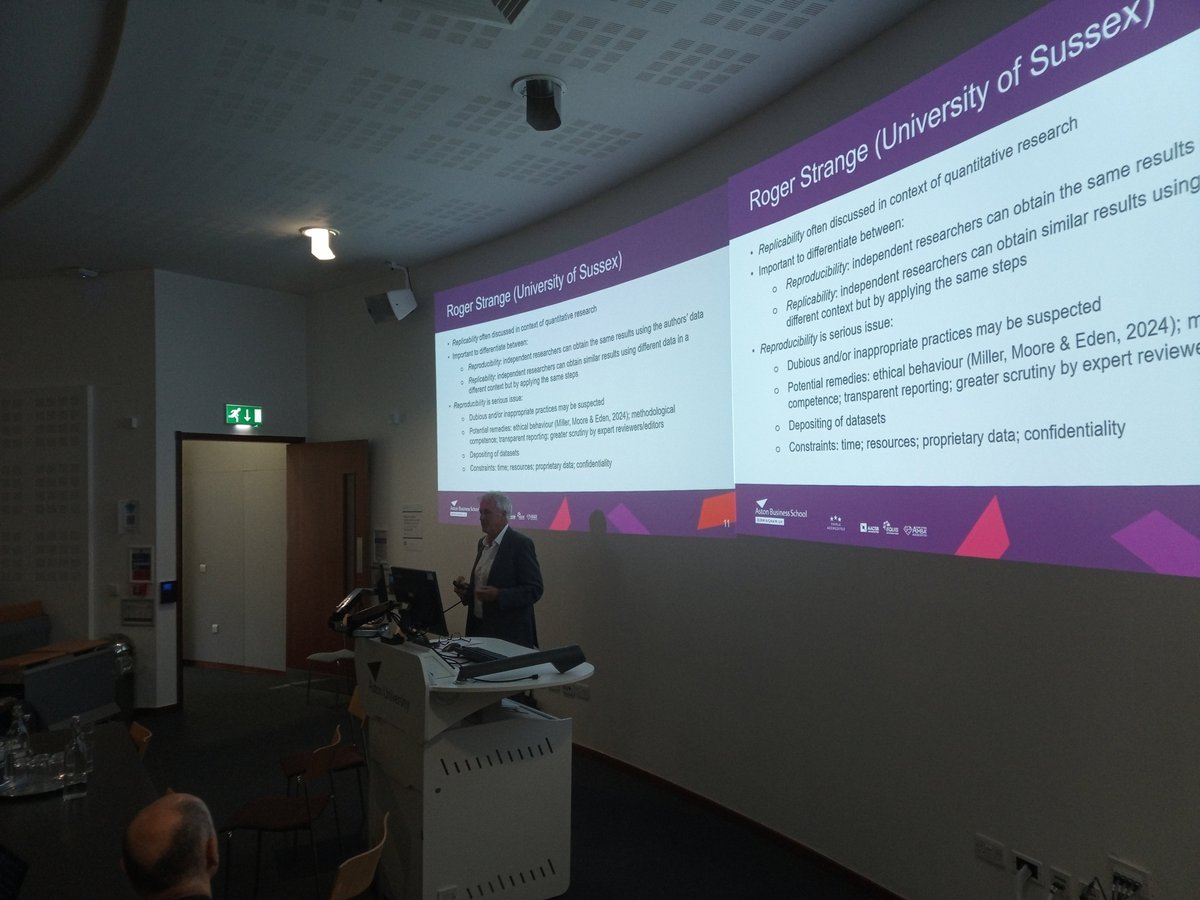 delis_agelos's tweet image. Today at @AstonBusiness we had a really interesting discussion during @aib_uki conference session on #Replicability in IB with contributions from Prof R. Strange, Prof @MickiewiczTomek, Dr @NoemiSinkovics and Dr Luis A. Dau. A big thank you to all the panellists &amp;amp;the participants