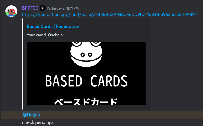SpikeClubNFT's tweet photo. Not bad these past two days for Spike members. Always on point with NFTs! 💎

Yesterday, snagged early mint link for Based Cards by @Javpixel. Today, scored early link for Degens by @patrdoy nearly 40 mins ahead! 

Missed Based Punks mint 'cause @giciullini was having dinner 🤡 https://t.co/UYRjWMo1ty