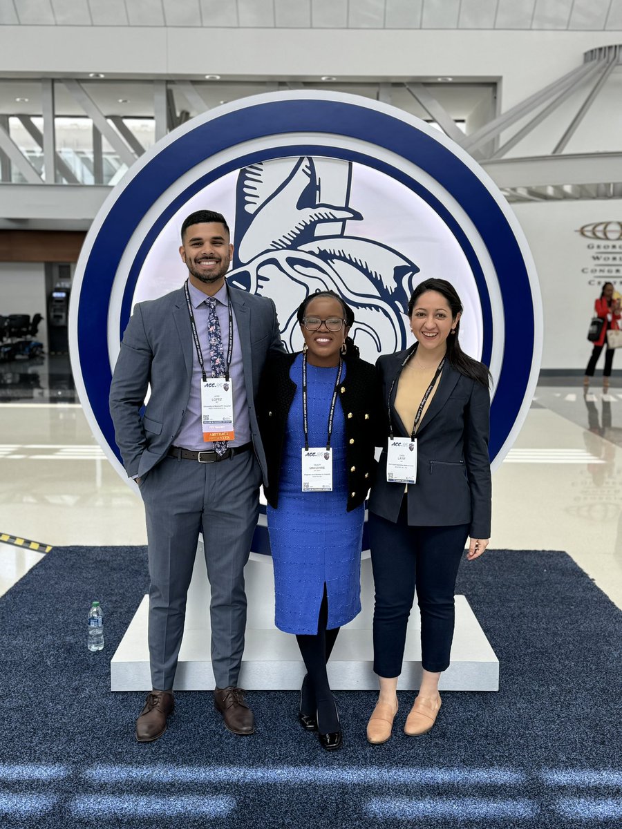 Mandatory picture with my cardiobesties @tracymakMD & @ZaralatifMD ☺️🥰🫀at #ACC24 @ACCinTouch #Cardiology #CardioTwitter #SoMe