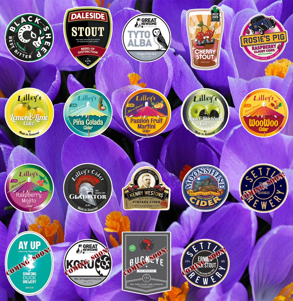 On the bar today! Beer Board: bit.ly/3Bg9Dko @BlackSheepBeer @DalesideBrewery @greatnewsome @greenduckbrew @lilleyscider @FetchTheDrinks #RealAleFinder