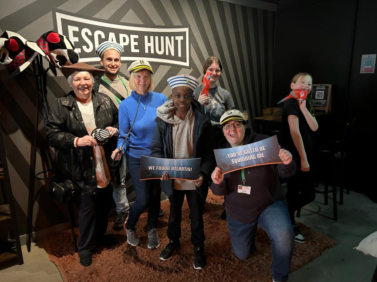 Awesome afternoon out with some of our Intergenerational group at the Escape Rooms #59mins21secs #wemadeitout #teamworkmakesthedreamwork